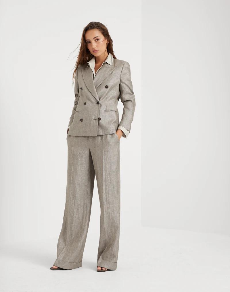 Brunello Cucinelli Brown Linen Blazer