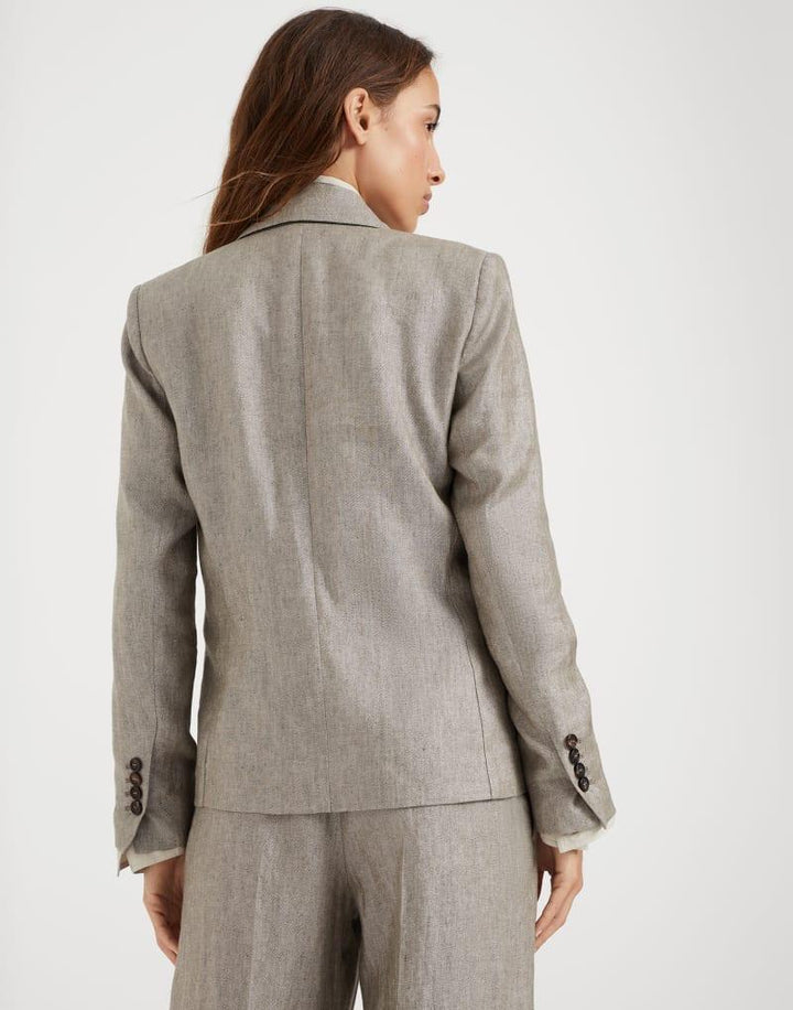 Brunello Cucinelli Brown Linen Blazer