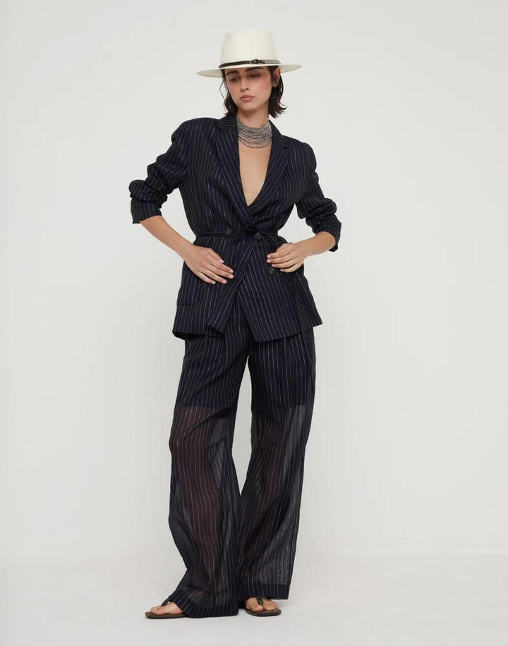 Brunello Cucinelli Bicolor Cotton Blazer