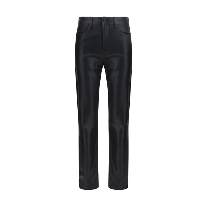 L'Agence Black Leather Pants