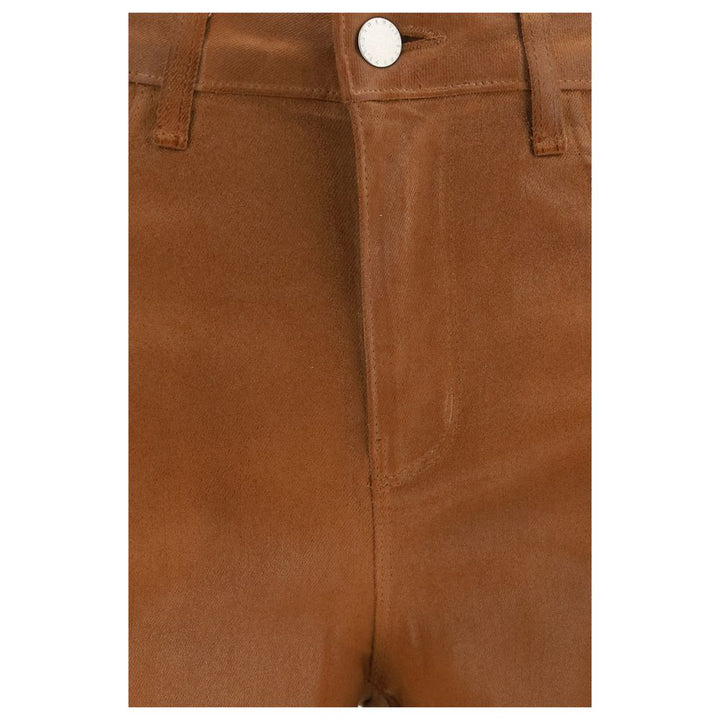L'Agence Beige Cotton Jeans Denim