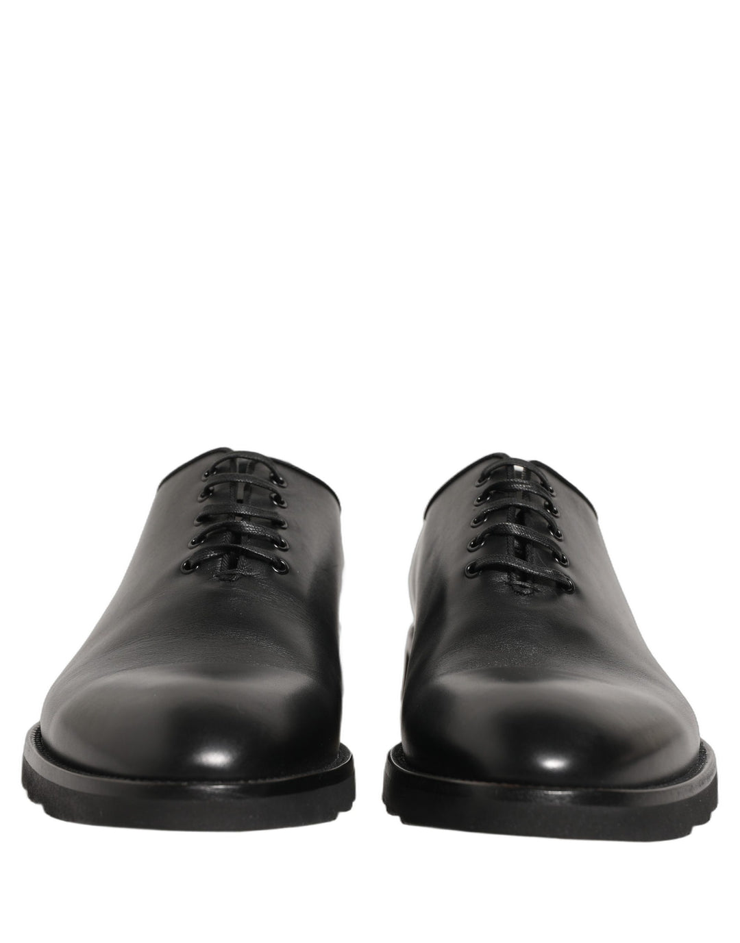 Dolce & Gabbana Black Leather Men Oxford Dress Formal Shoes