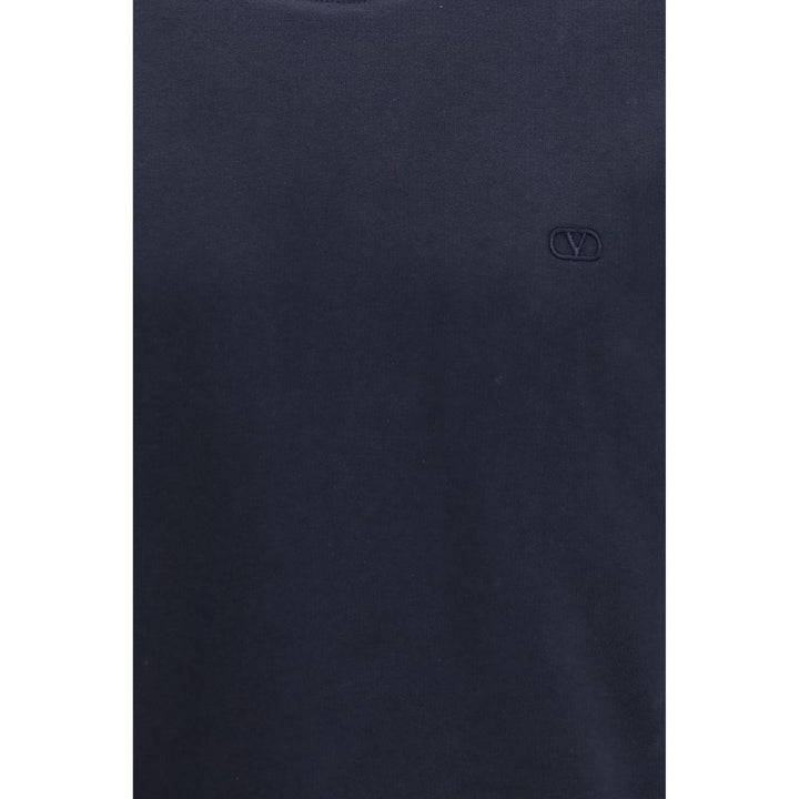 Valentino Blue Cotton Sweatshirt