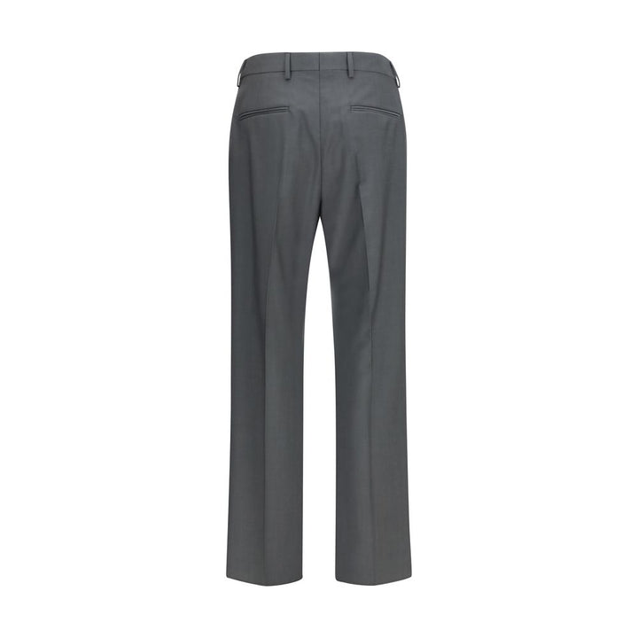Valentino Gray Wool Oves Aries Dress Pants