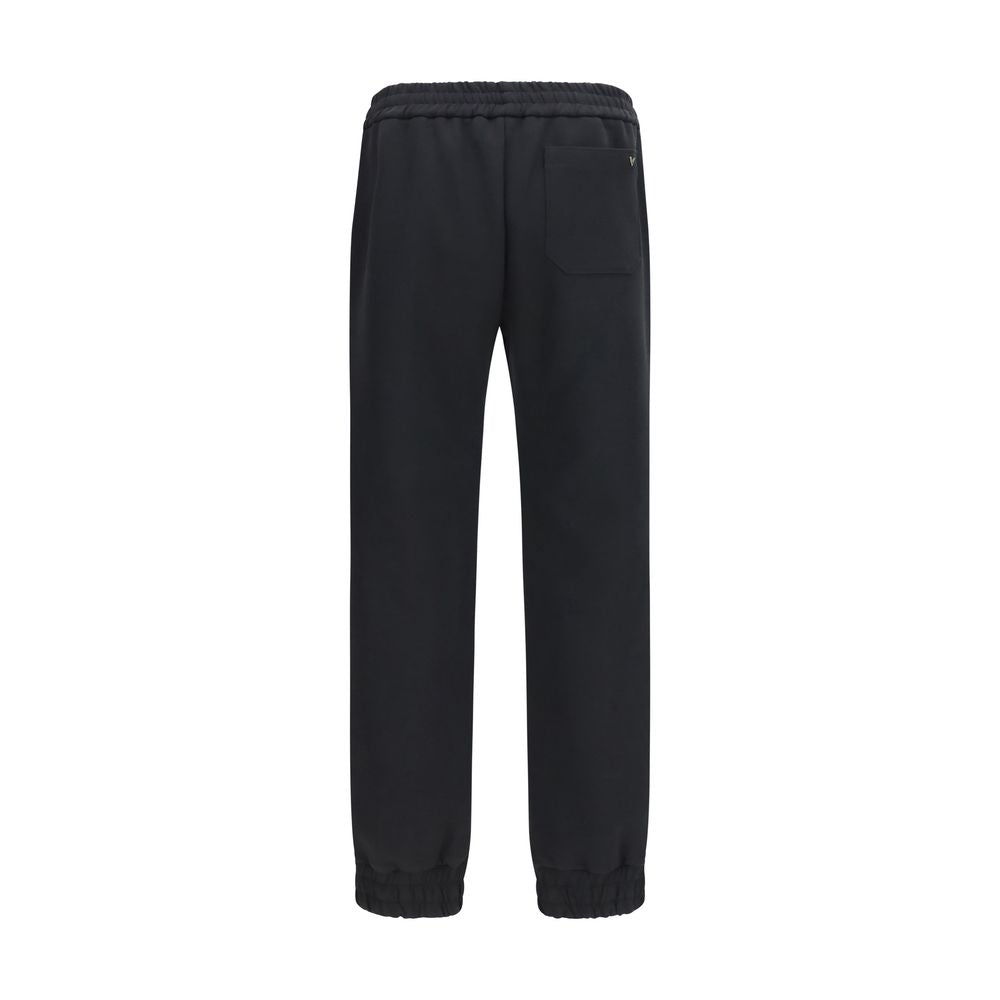 Valentino Black Cotton Joggers (Workout Pants)