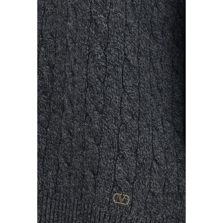 Valentino Gray Wool Oves Aries Sweatshirt