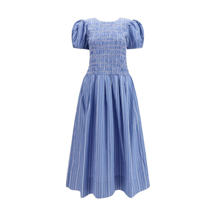 Ganni Blue Cotton Casual Dress