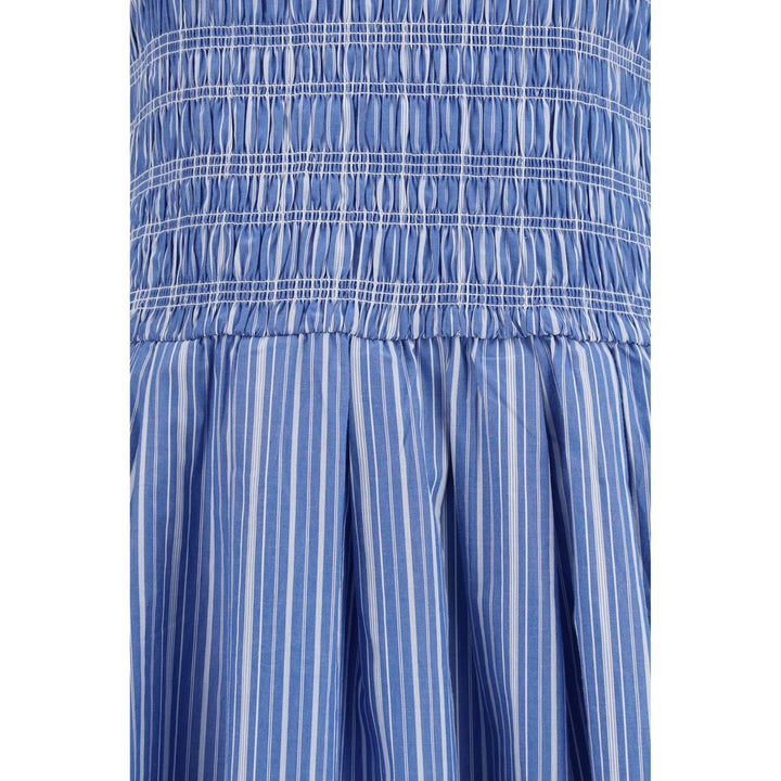 Ganni Blue Cotton Casual Dress