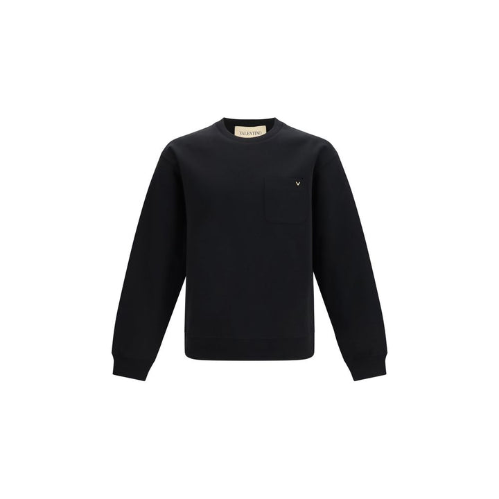 Valentino Black Cotton Sweatshirt