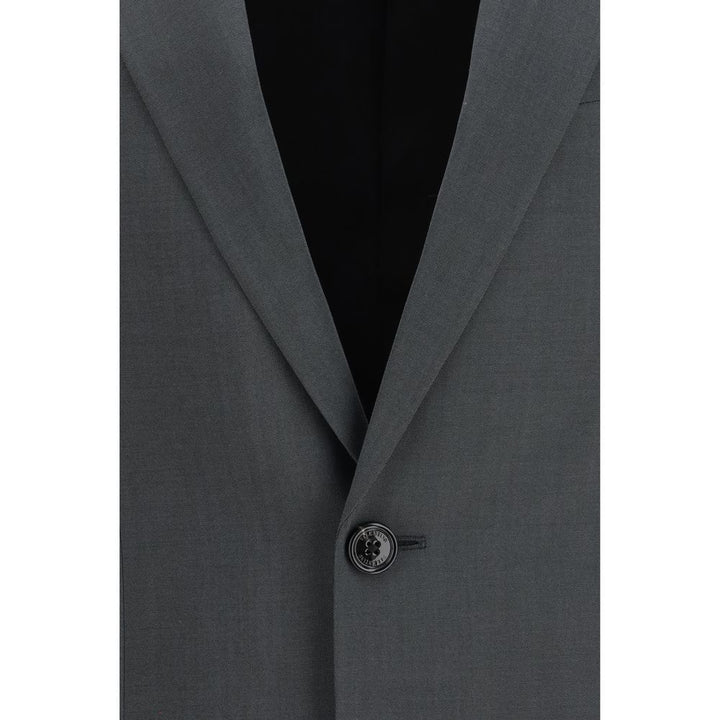 Valentino Gray Wool Oves Aries Jacket