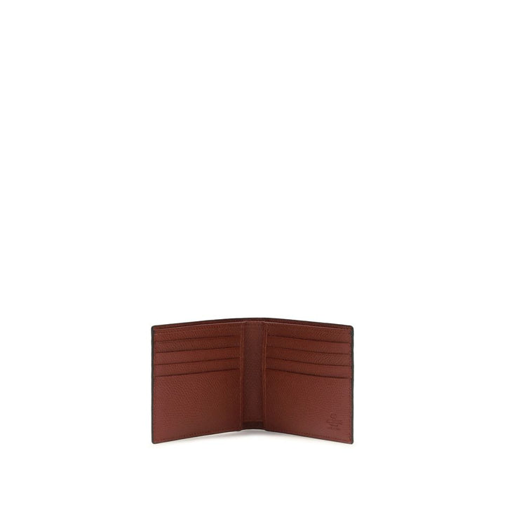 Valentino Garavani Bordeaux Calf Leather Bos Taurus Wallet