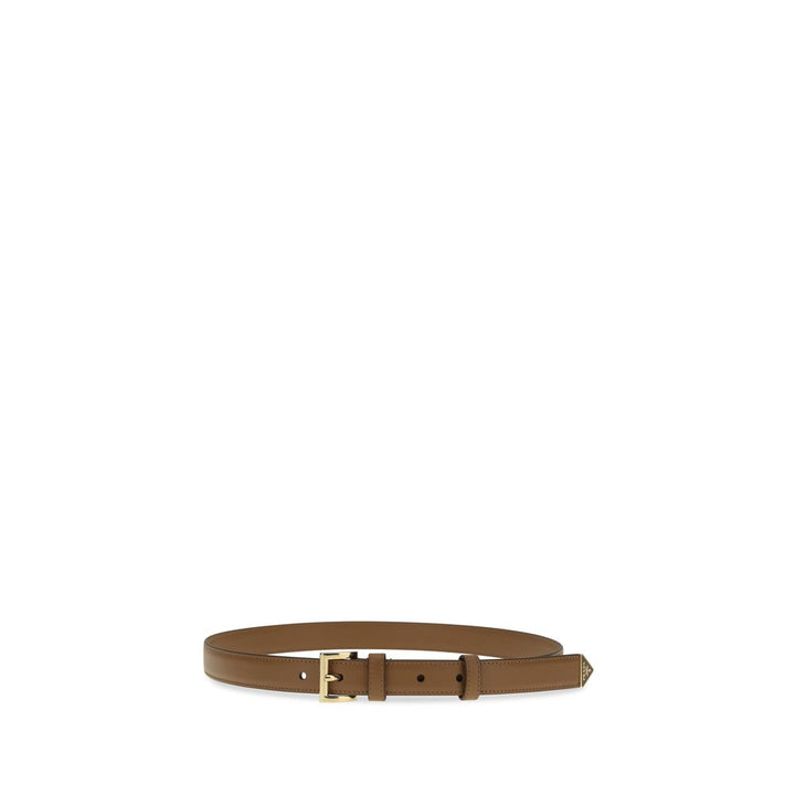 Prada Beige Calf Leather Bos Taurus Regular Belt