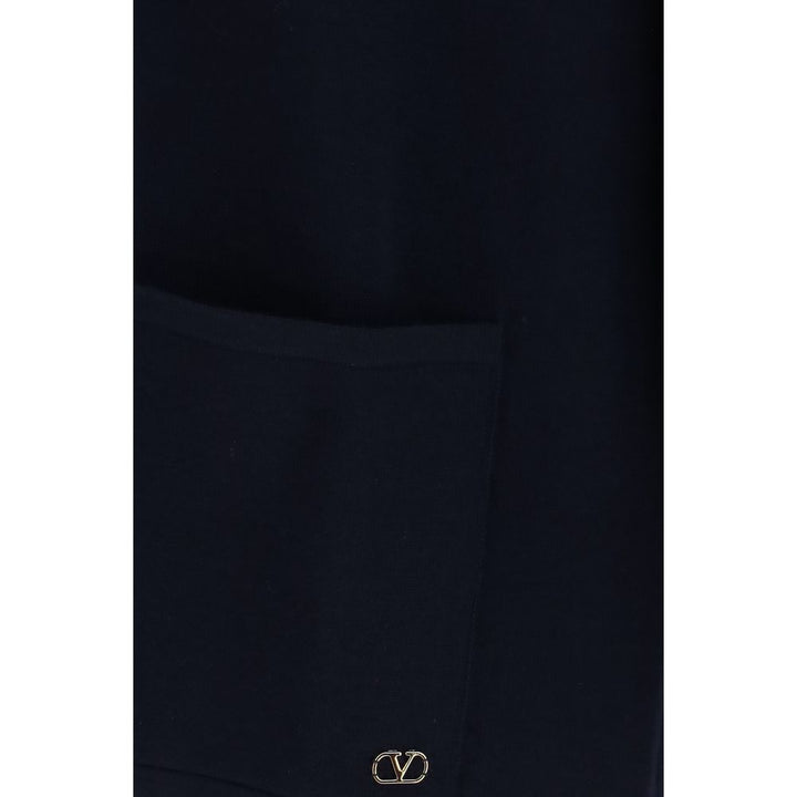 Valentino Blue Wool Oves Aries Cardigan