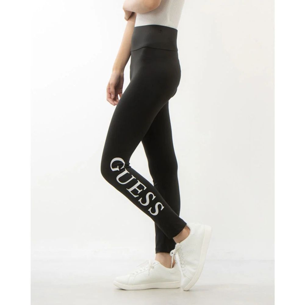 Guess Black Polyester Leggings