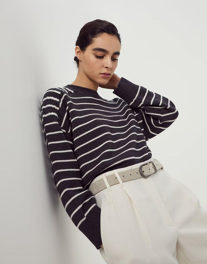 Brunello Cucinelli Multicolor Cotton Sweatshirt