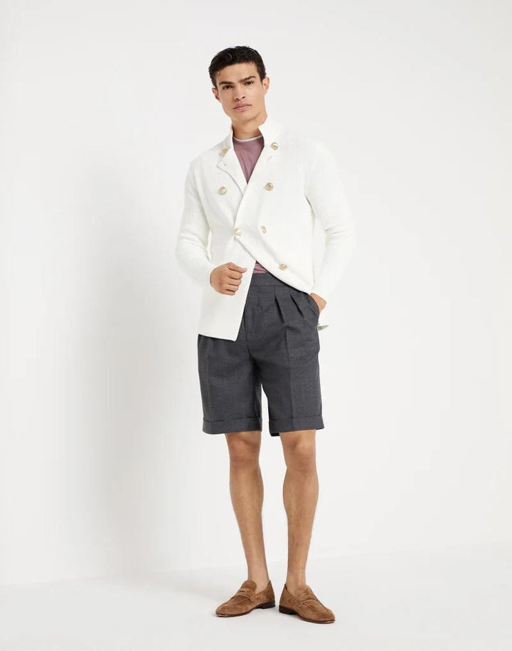 Brunello Cucinelli Bicolor Cotton T-Shirt