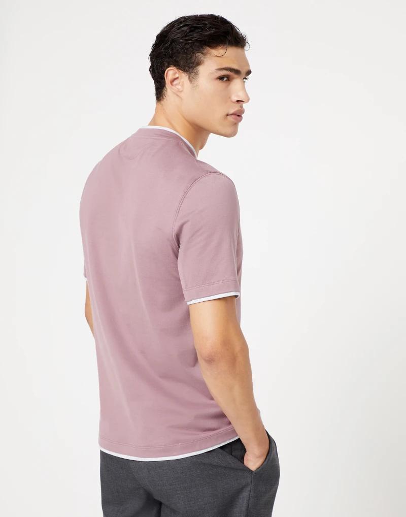 Brunello Cucinelli Bicolor Cotton T-Shirt