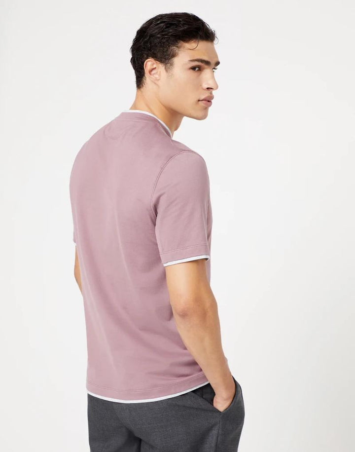 Brunello Cucinelli Bicolor Cotton T-Shirt