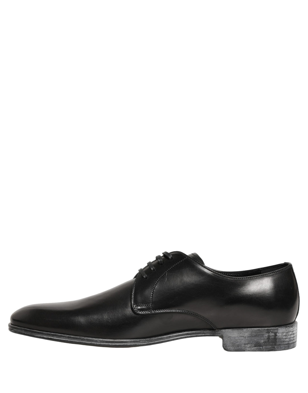 Dolce & Gabbana Dress Black Leather Lace Up Derby Men Shoes