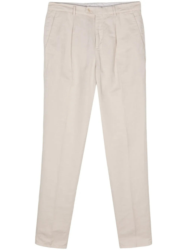 Brunello Cucinelli Beige Linen Casual Pants