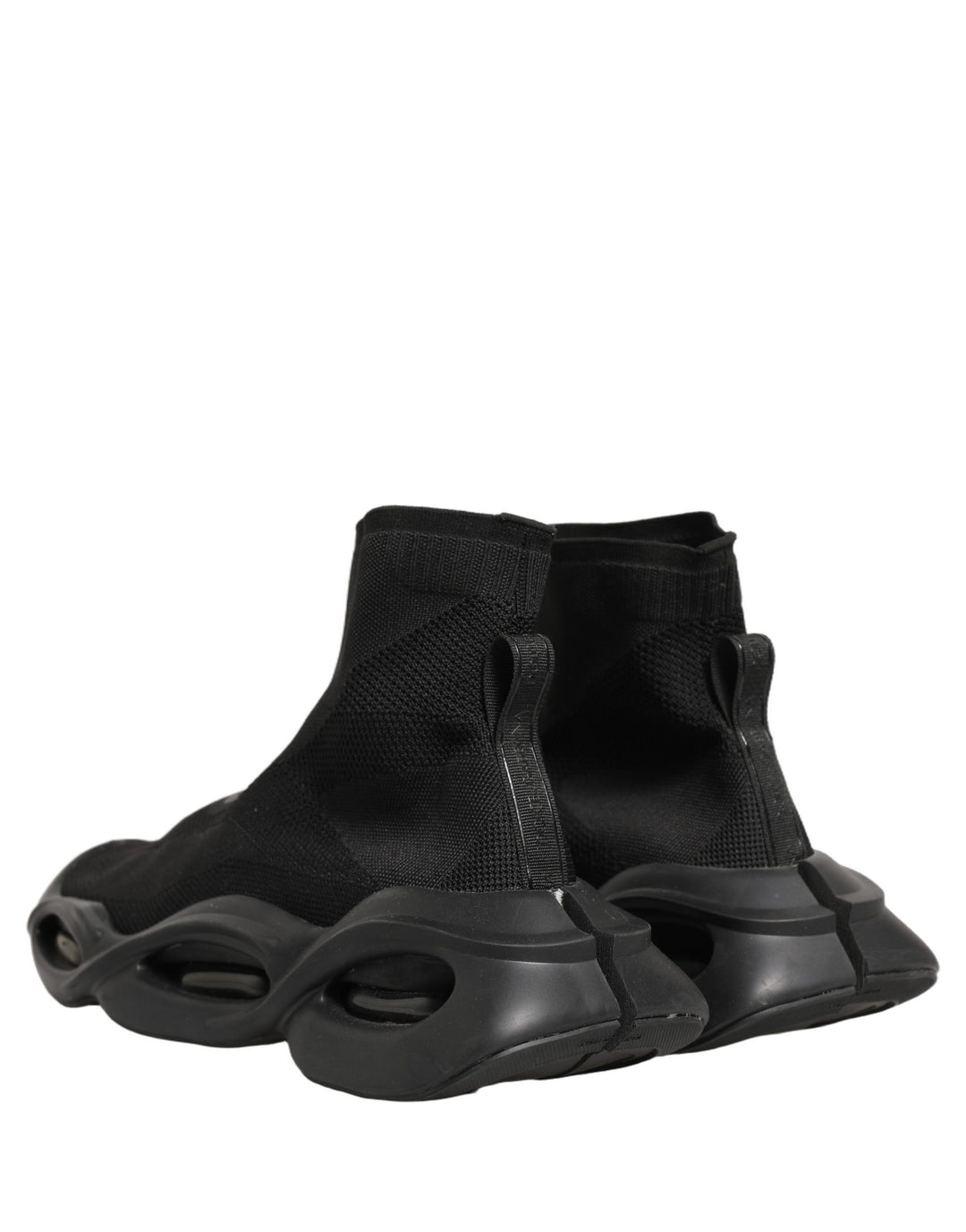 Dolce & Gabbana Black Slip On Wave Socks Men Sneakers Shoes