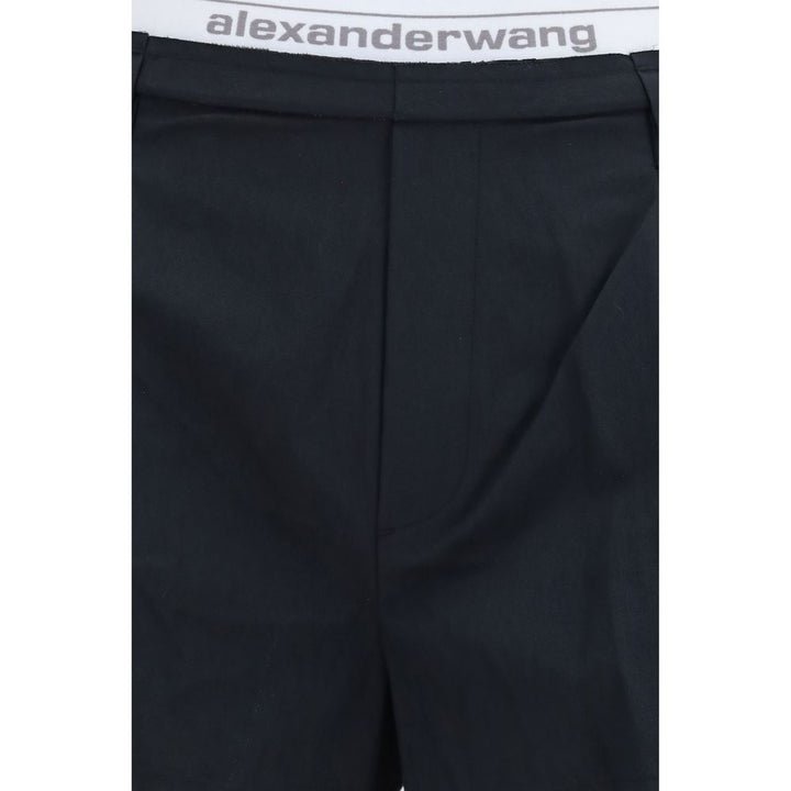 Alexander Wang Black Cotton Bermuda Shorts