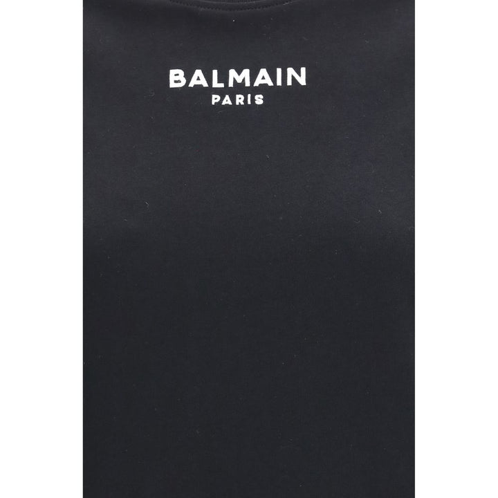 Balmain Black Cotton T-Shirt