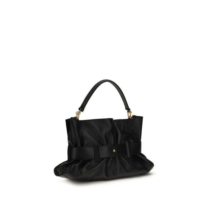 Balmain Black Calf Leather Bos Taurus Handbag