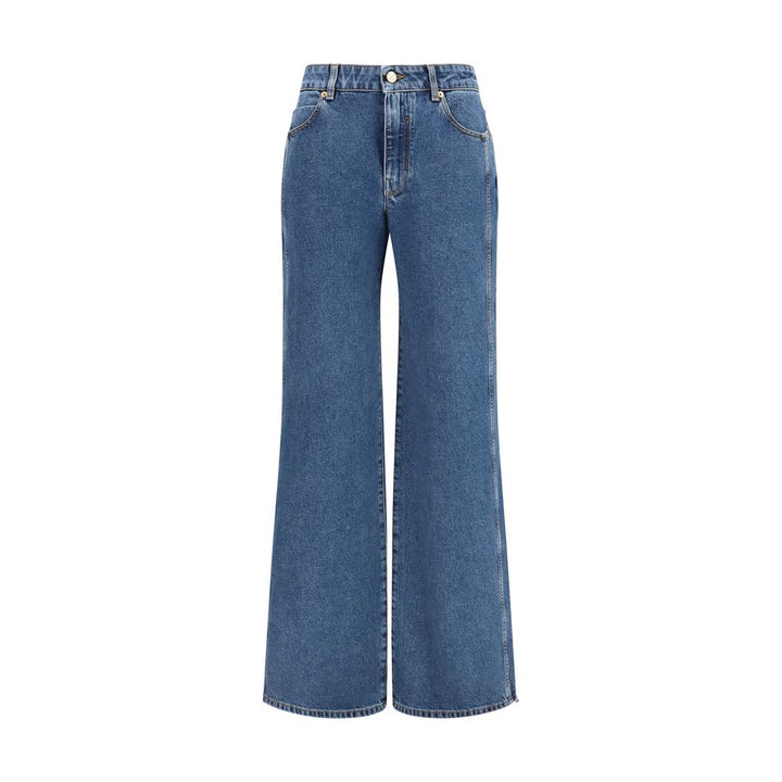Balmain Blue Cotton Jeans Denim