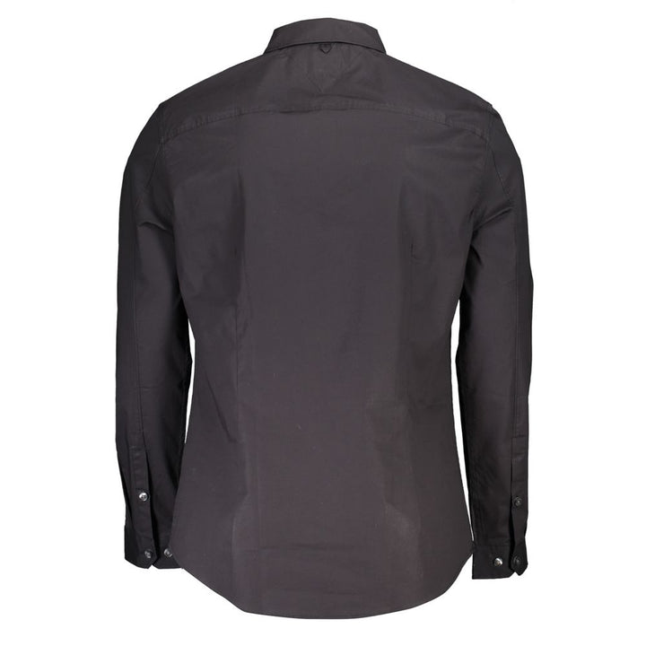 Tommy Hilfiger Black Cotton Men's Shirt