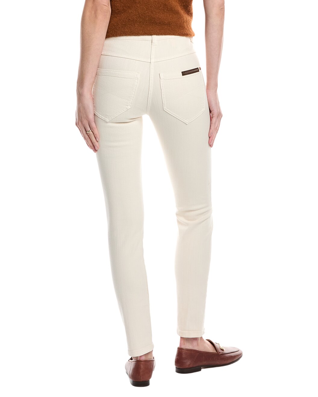 Brunello Cucinelli Cream Cotton Casual Pants