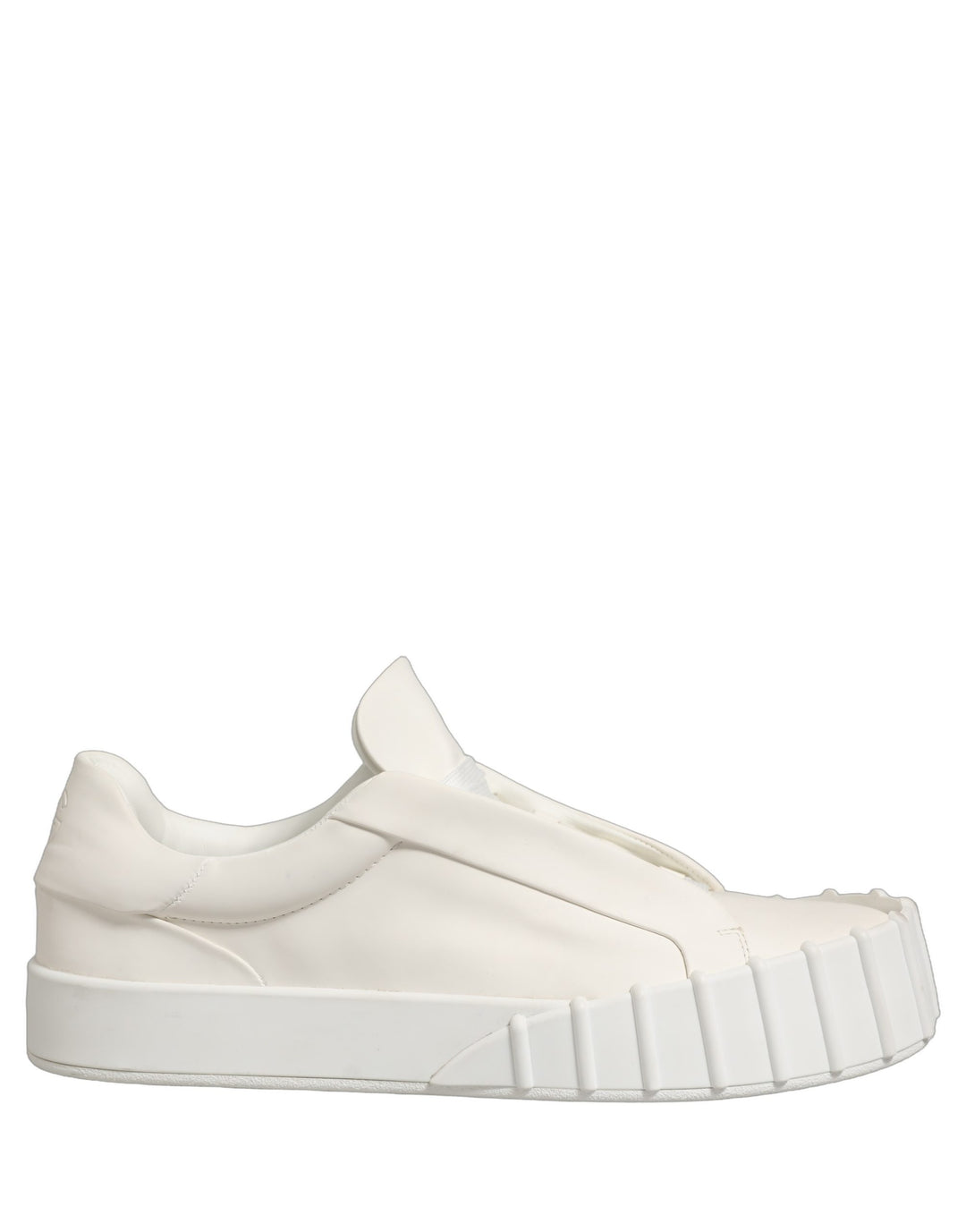 Dolce & Gabbana White Leather Low Top Lace Up Sneakers Shoes