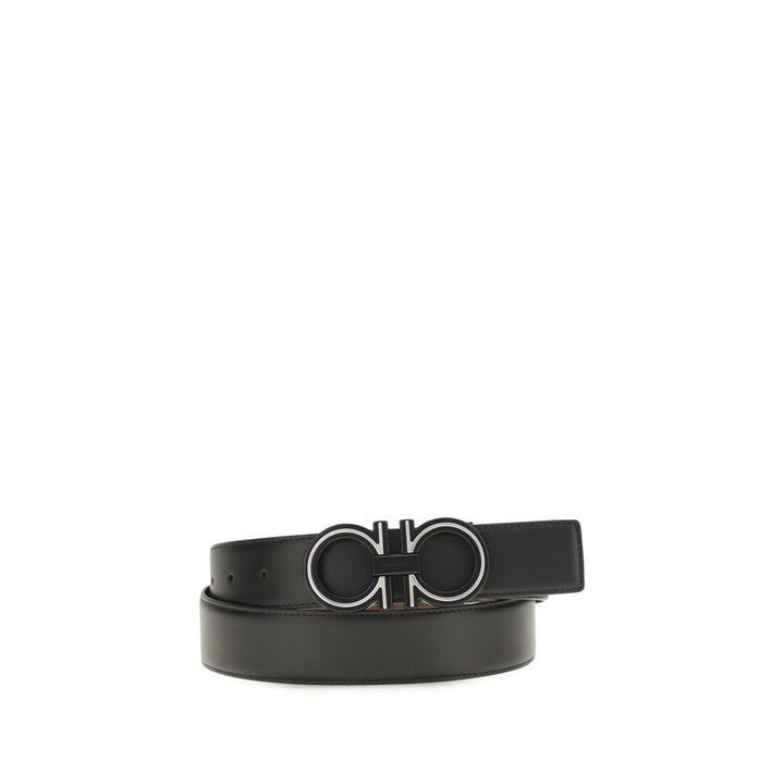 Ferragamo Blue Calf Leather Bos Taurus Regular Belt