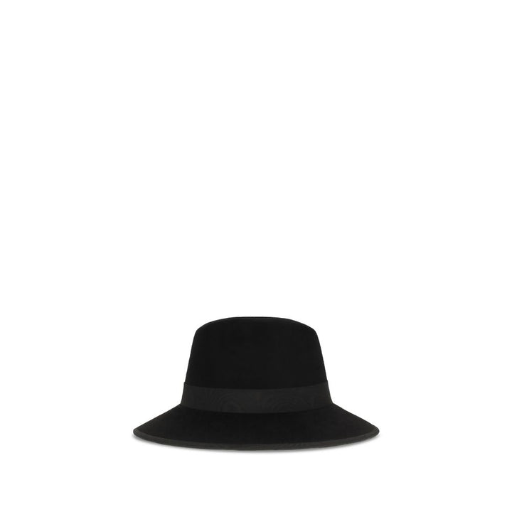 Valentino Garavani Black Cotton Fedora