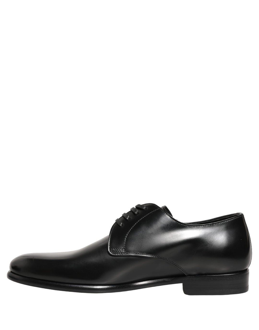 Dolce & Gabbana Black Leather Lace Up Derby Dress Shoes