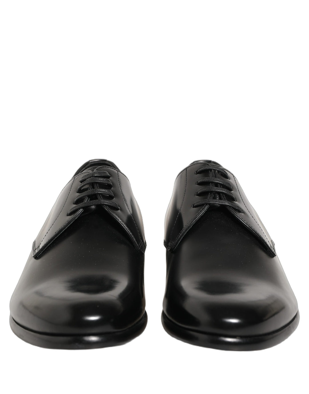 Dolce & Gabbana Black Leather Lace Up Derby Dress Shoes