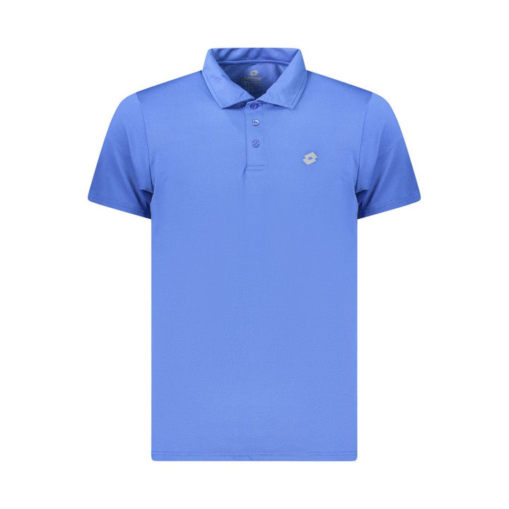 Lotto Blue Polyester Polo Shirt
