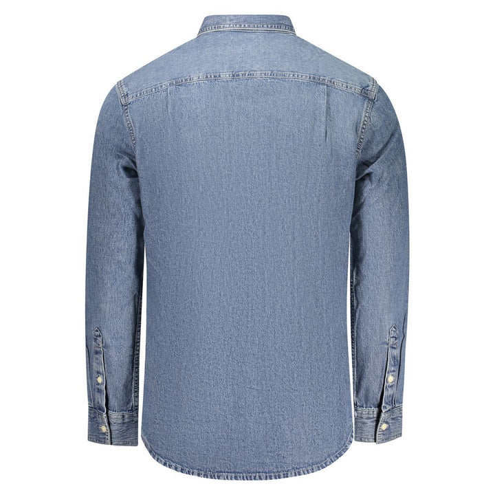 Calvin Klein Blue Cotton Men's Shirt