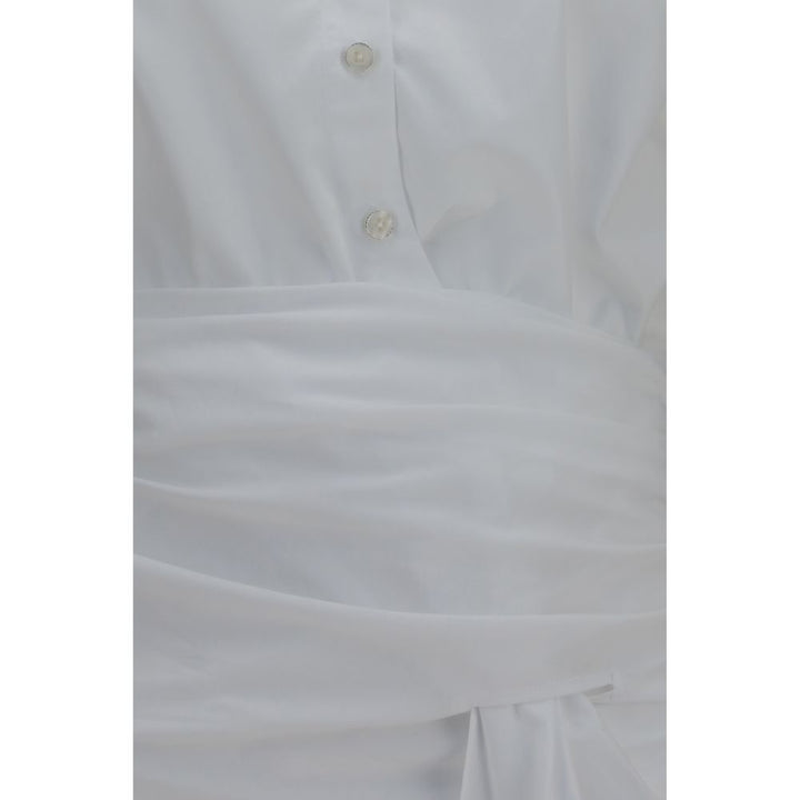 7FOR White Cotton Dress Shirt