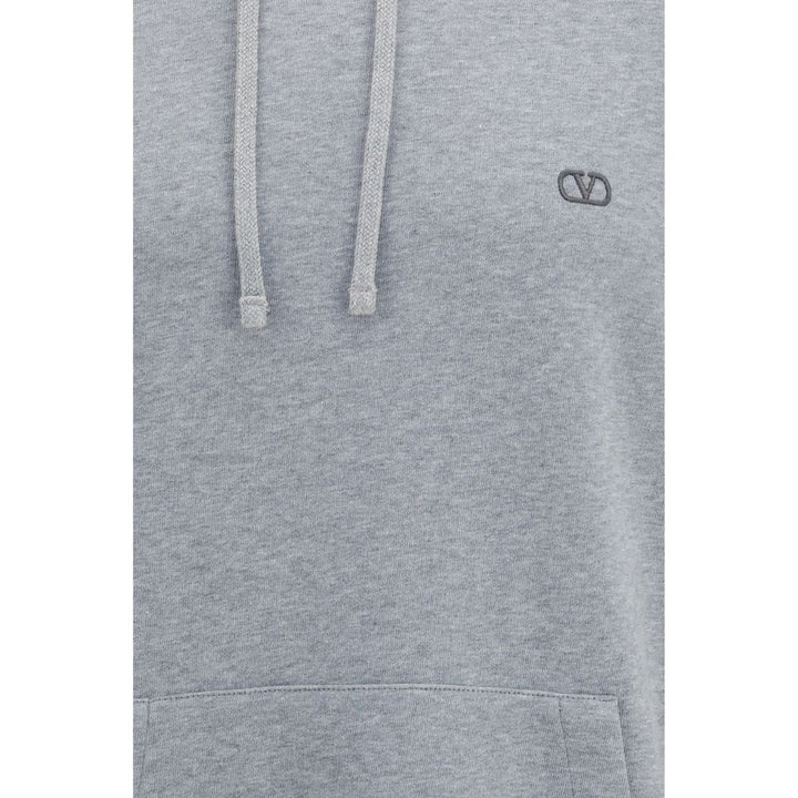 Valentino Gray Cotton Sweatshirt