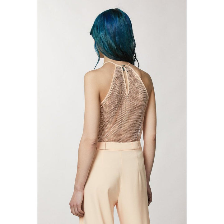 Patrizia Pepe Pink Polyester Tank Tops