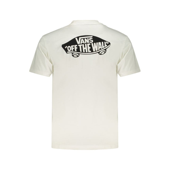 Vans White Cotton Men's T-Shirt