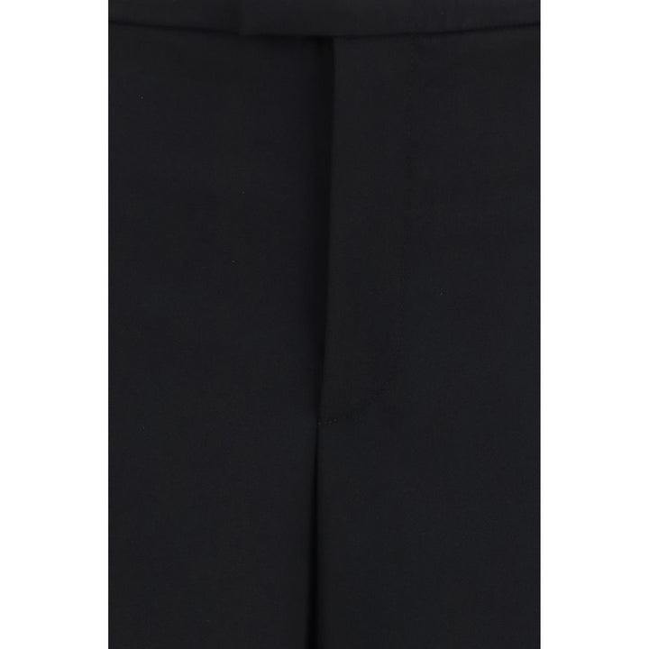 Gucci Black Wool Oves Aries Casual Pants