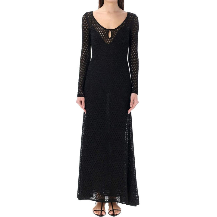 Tom Ford Black Metallic Fibre Casual Dress