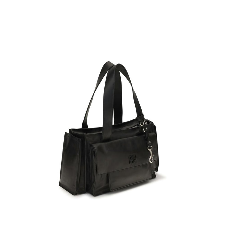Miu Miu Brown Calf Leather Bos Taurus Shoulder Bag