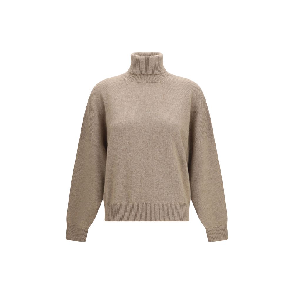 Brunello Cucinelli Brown Cashmere Turtleneck – SEYMAYKA