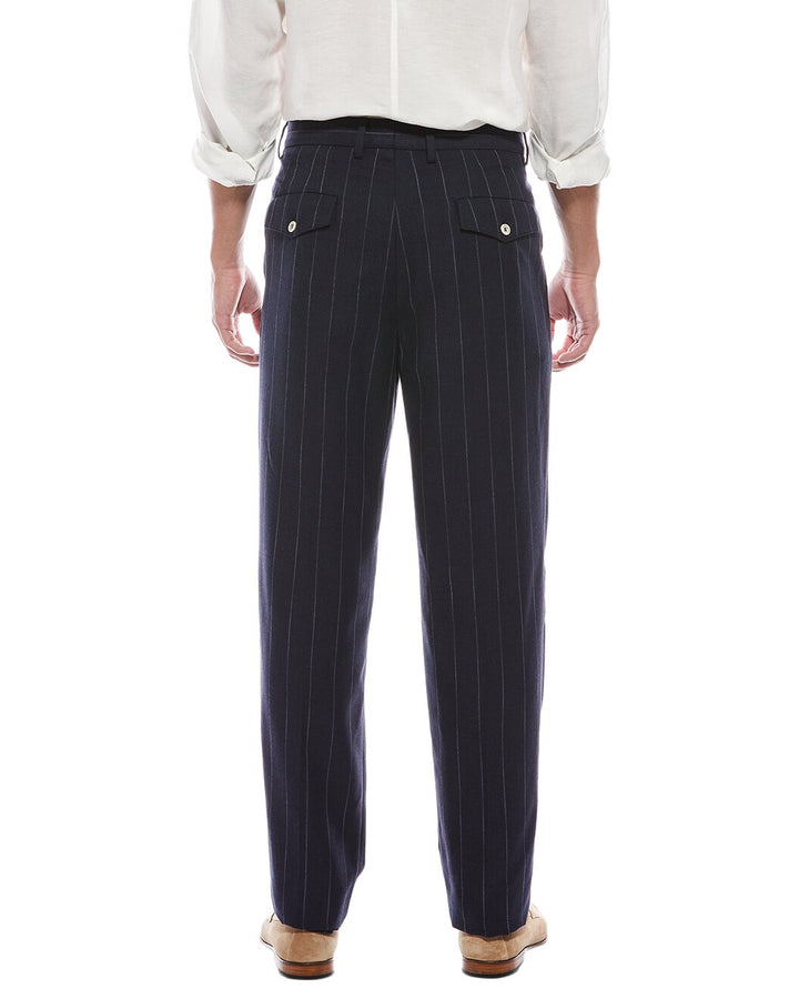 Brunello Cucinelli Bicolor Cotton Casual Pants