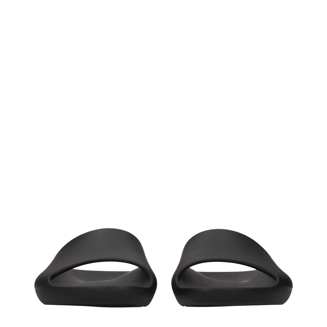 The Row Black Cotton Slippers