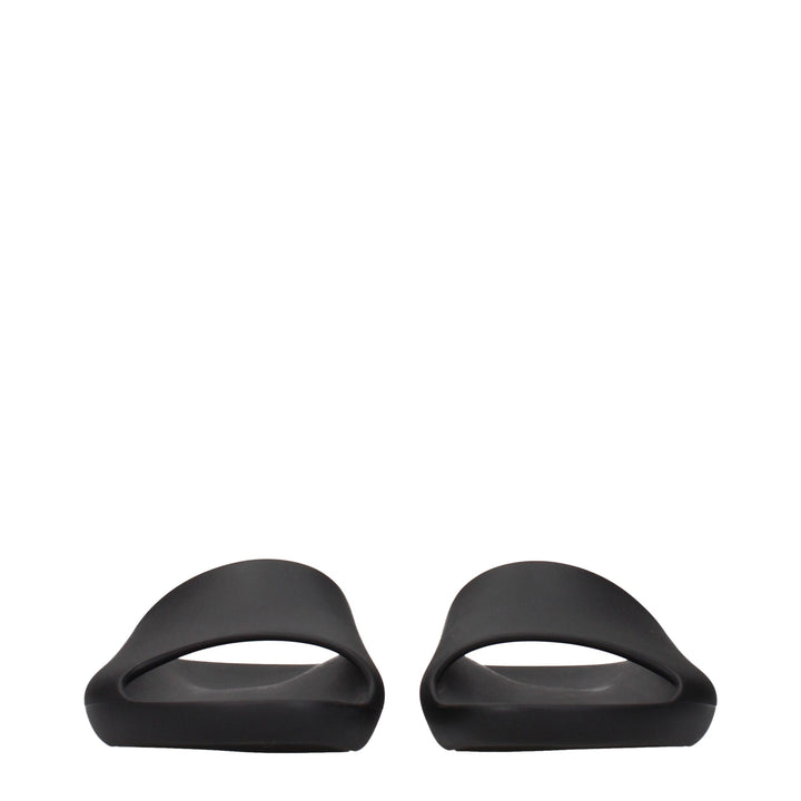 The Row Black Cotton Slippers