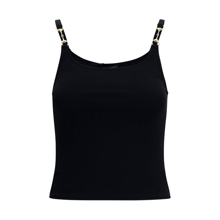 Gucci Black Viscose Sleeveles T-Shirt